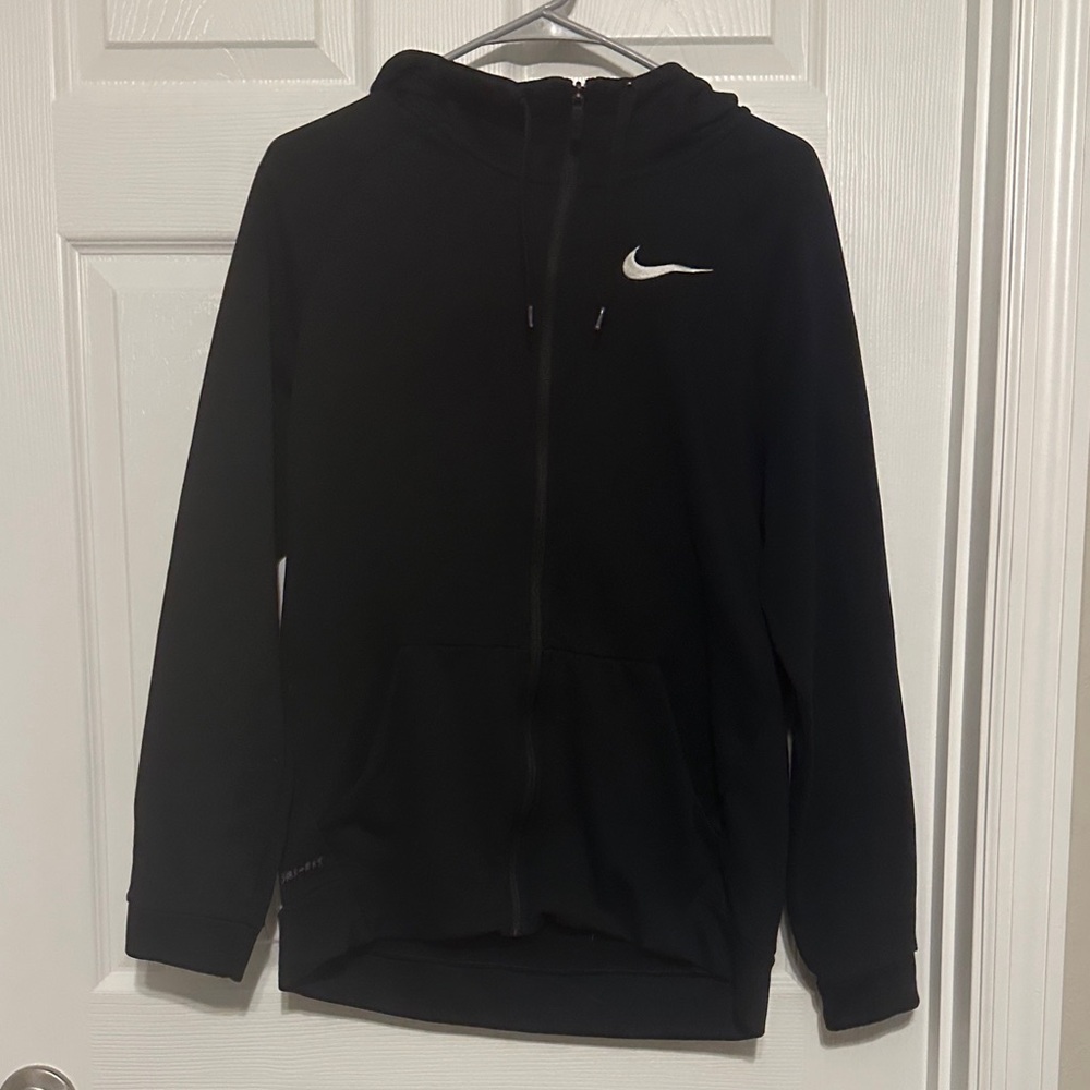 Nike Black Hoodie with White Logo